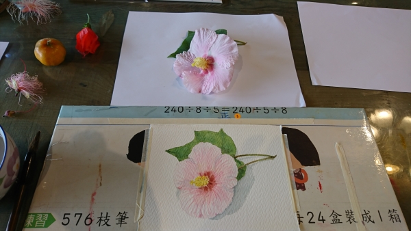古意生活藝術塾─FUN水彩課程2月花卉主題