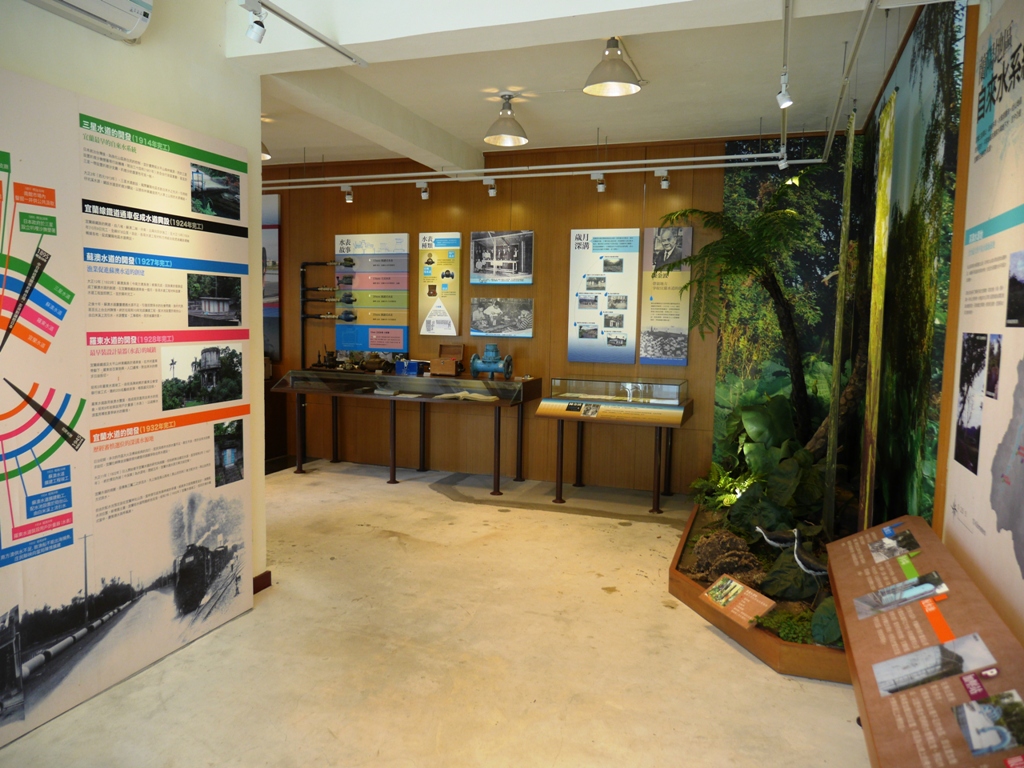 深溝水源生態園区水道水文化歴史館 展示スペース